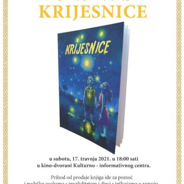 NAJAVA: Promocija knjige „Krijesnice“ u Tomislavgradu danas