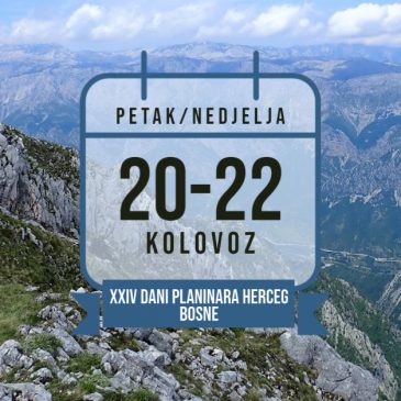 HPD PRENJ: Poziv na XXIV. Dane planinara Herceg-Bosne