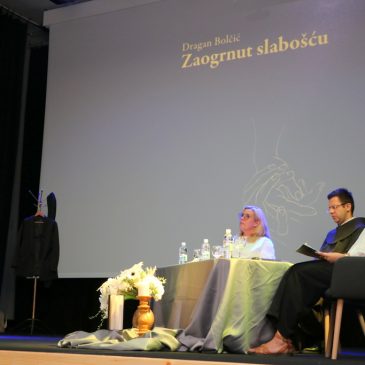 U KIC-u PREDSTAVLJENA KNJIGA FRA DRAGANA BOLČIĆA “ZAOGRNUT SLABOŠĆU”