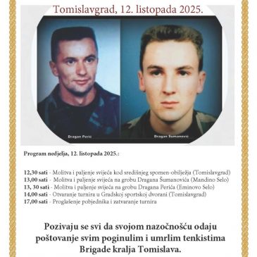 NAJAVA: 11. Memorijalni turnir “Dva Dragana”