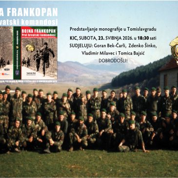 NAJAVA: Predstavljanje monografija o Bojni Frankopan