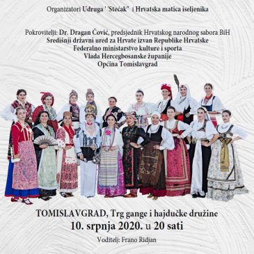 UDRUGA STEĆAK: Pogledajte finalnu snimku 7. revije tradicijske odjeće i izbor najljepše Hrvatice u narodnoj nošnji izvan RH