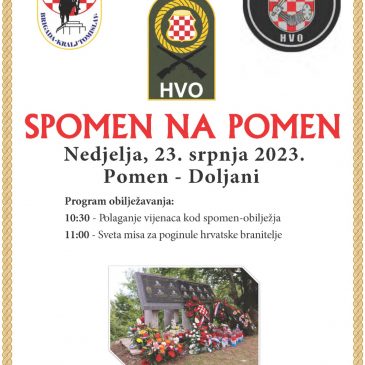 “SPOMEN NA POMEN” U NEDJELJU