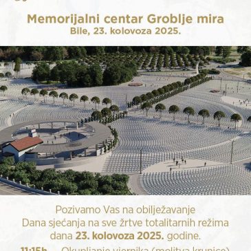 EUROPSKI DAN SJEĆANJA NA ŽRTVE TOTALITARNIH REŽIMA: NACIONALSOCIJALIZMA, FAŠIZMA I KOMUNIZMA