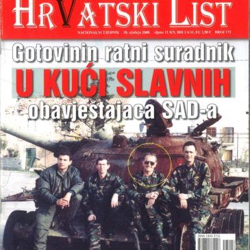 IVAN ŠARAC – GOTOVININ RATNI SURADNIK U KUĆI SLAVNIH OBAVJEŠTAJACA SAD-a