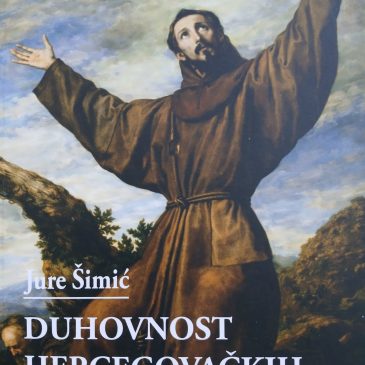NAJAVA: Predstavljanje knjige Jure Šimića “Duhovnost hercegovačkih franjevaca”