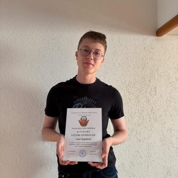 Učenik generacije 2025./2026. godine  – Ivan Knježević