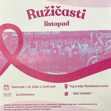 Ministarstvo rada, zdravstva, socijalne skrbi i prognanih HBŽ započinje kampanju ‘Ružičasti listopad’ – mjesec prevencije i borbe protiv karcinoma dojke